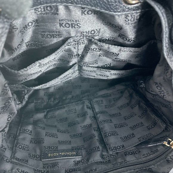 Michael Kors Women\'s MK Rachel LG Flap Black Leather Backpack main image 13